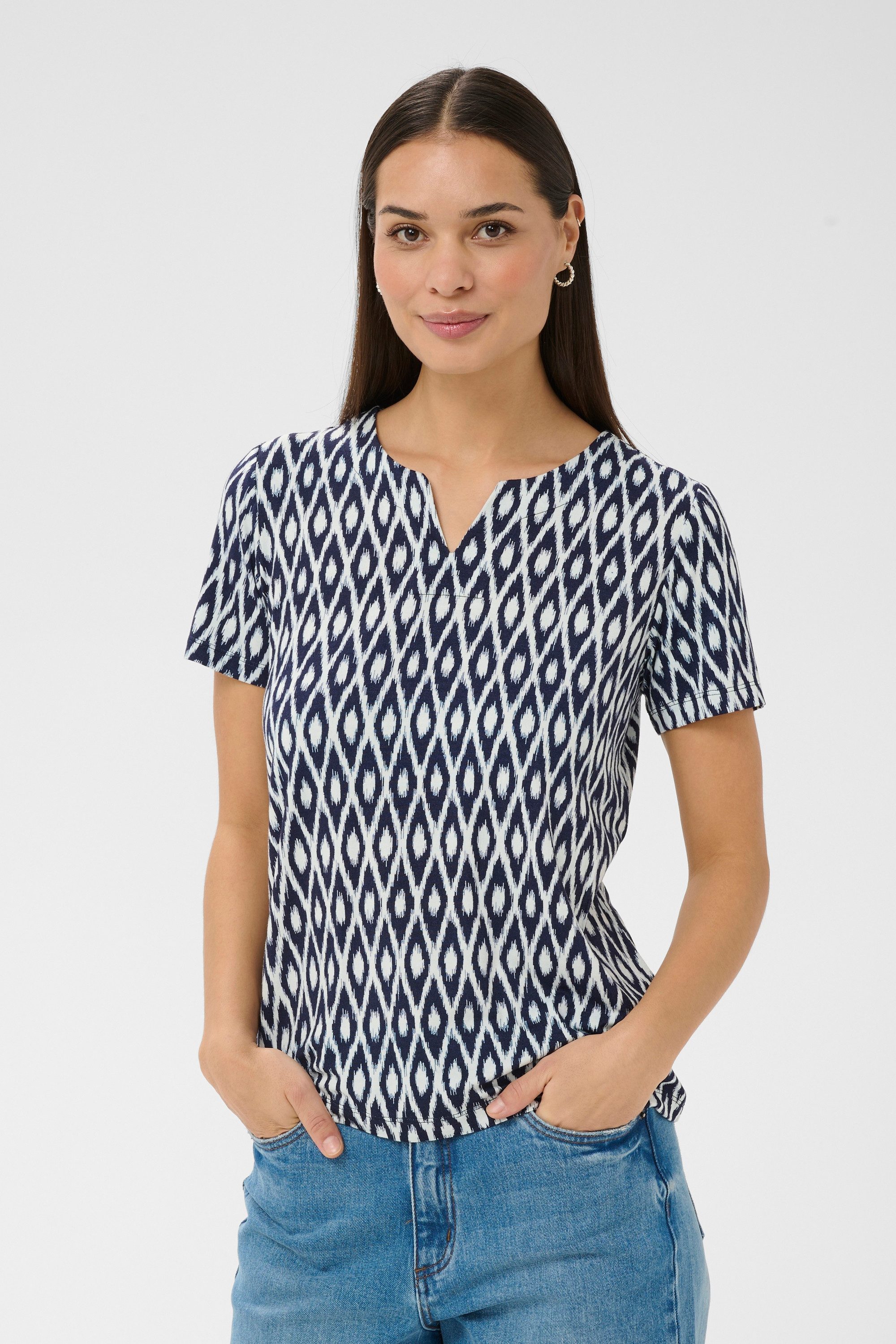 KAFFE T-Shirt T-Shirt kurzarm KAbella