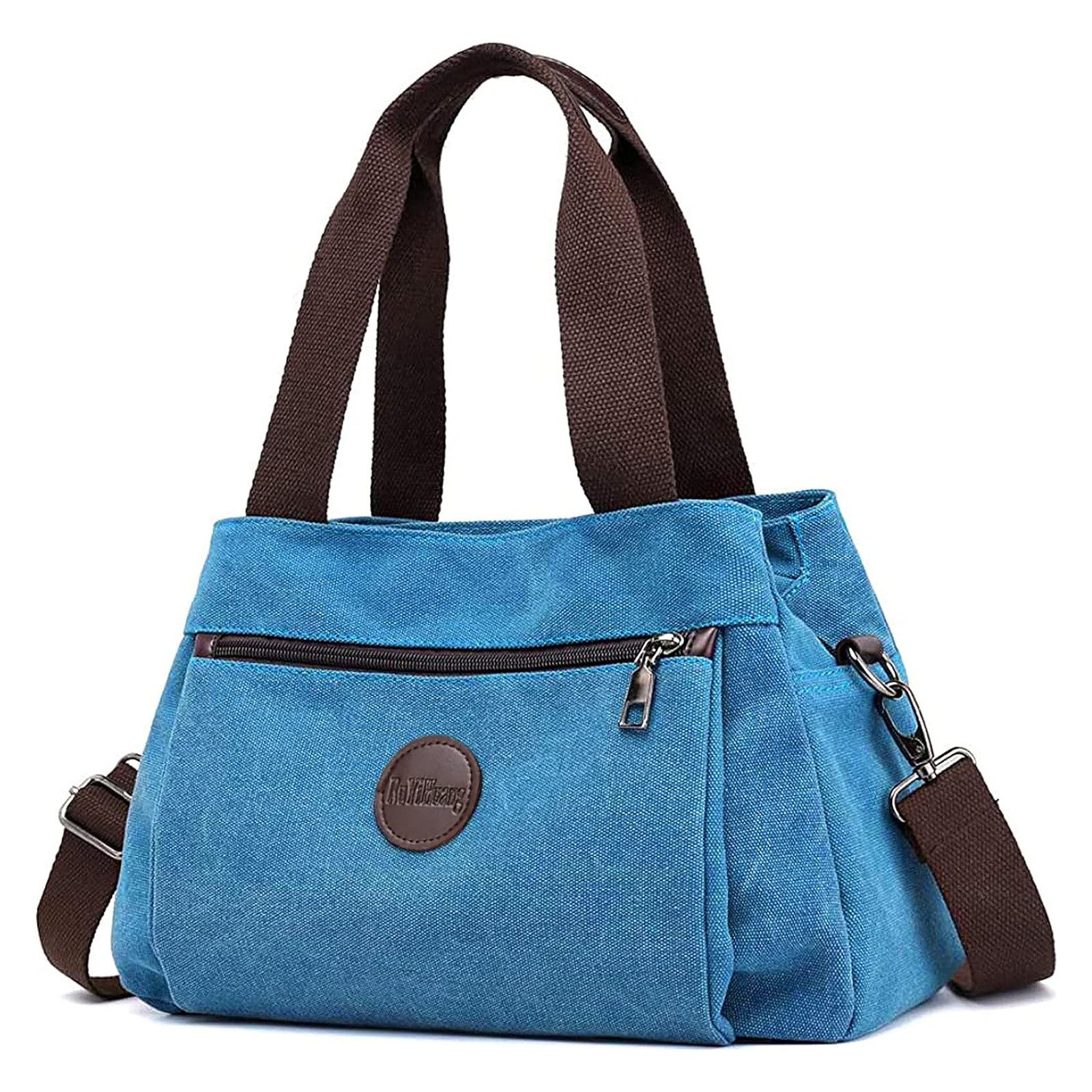 OKWISH Henkeltasche Damen Handtasche Canvas Umhängetasche Tragetasche (Schu günstig online kaufen