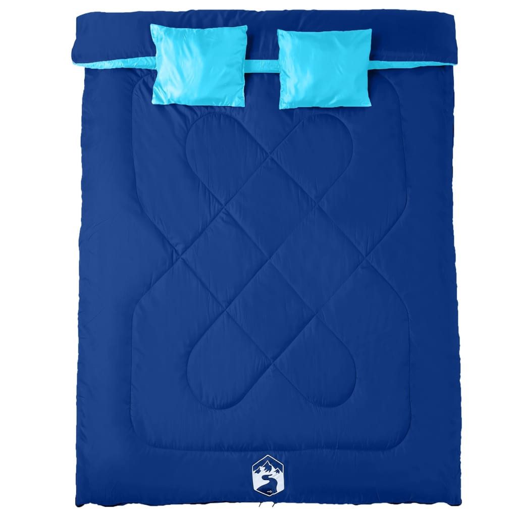 vidaXL Schlafsack NA Doppelschlafsack mit Kissen Erwachsene Camping 3-4 Jahreszeiten