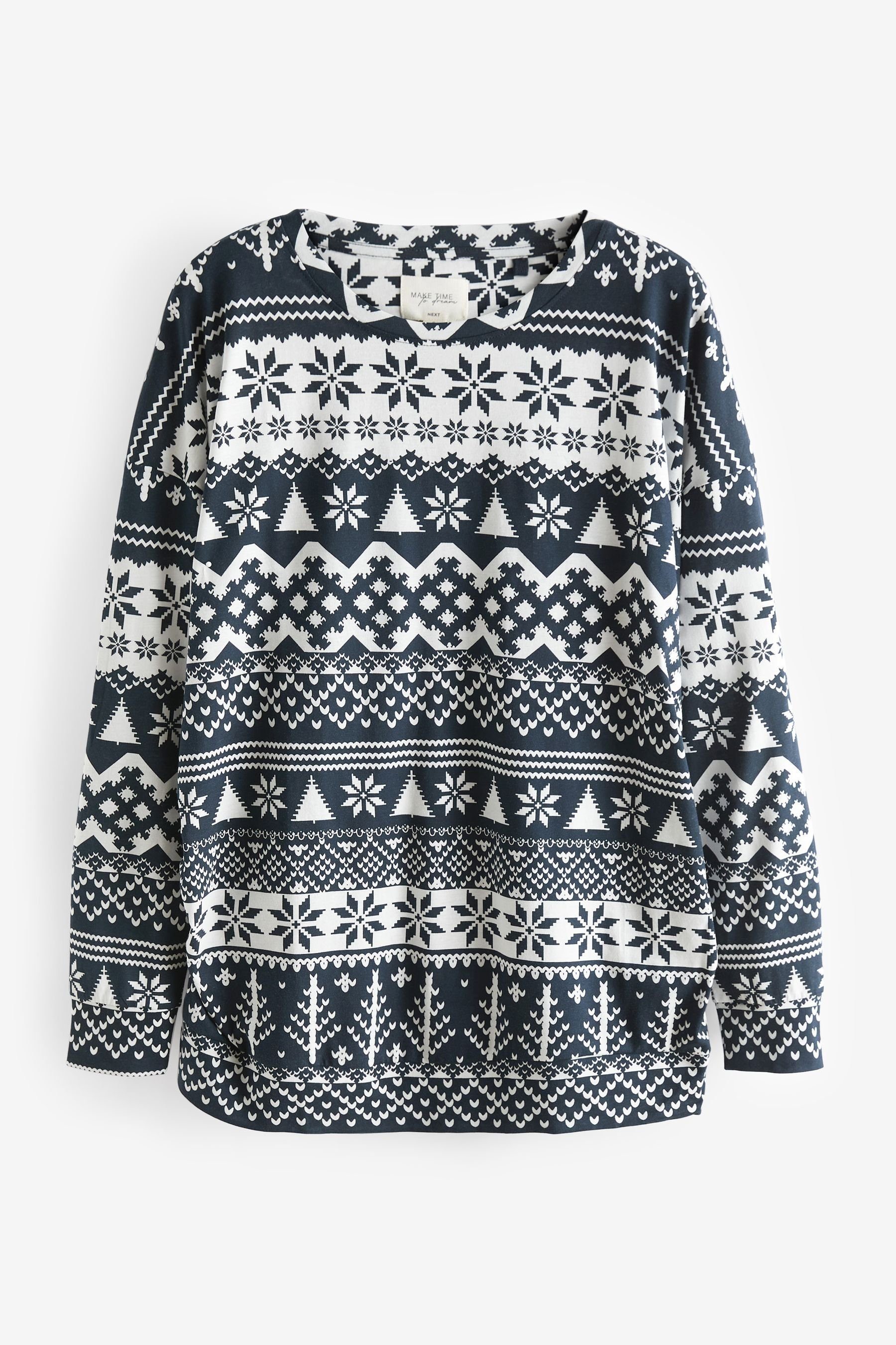 Next Umstandspyjama (2 tlg) Damen-Schlafanzug Weihnachten (Familienkollektion)