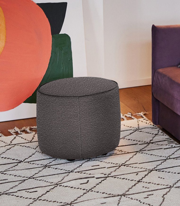 TOM TAILOR HOME Pouf DROP CHIC, mit Kedernaht, ø 50 cm