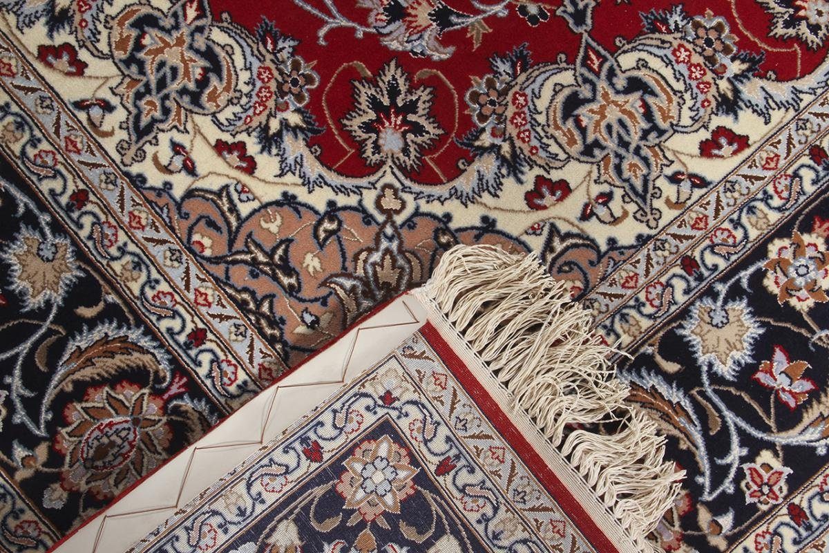 Orientteppich Isfahan Trading, Höhe: Nain 157x234 rechteckig, Seidenkette Orientteppich, Handgeknüpfter 6 mm
