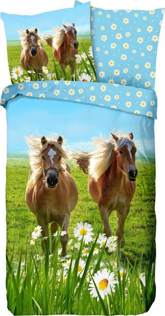 Kinderbettwäsche »Horses«, good morning, mit Pferden-Otto