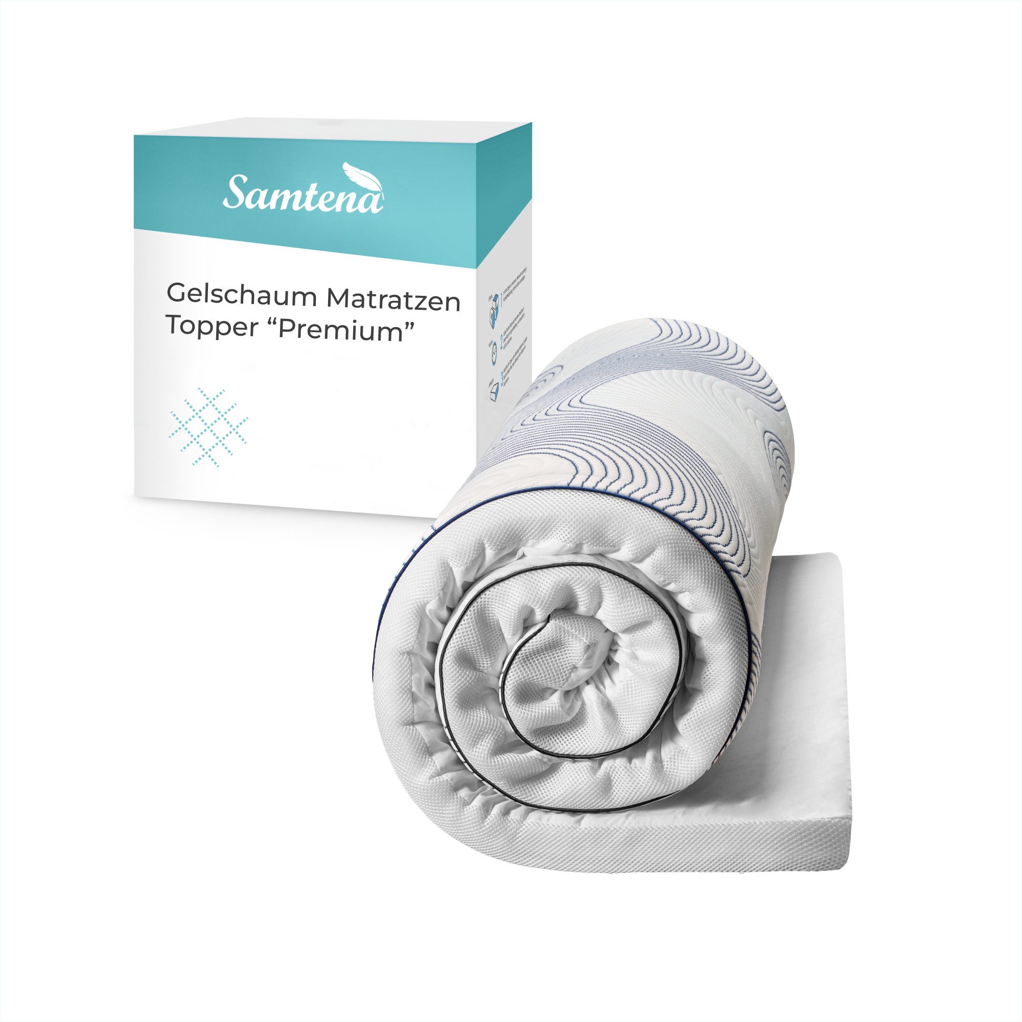 Matratzenauflage Samtena Gel Matratzen Topper Premium, günstig online kaufen