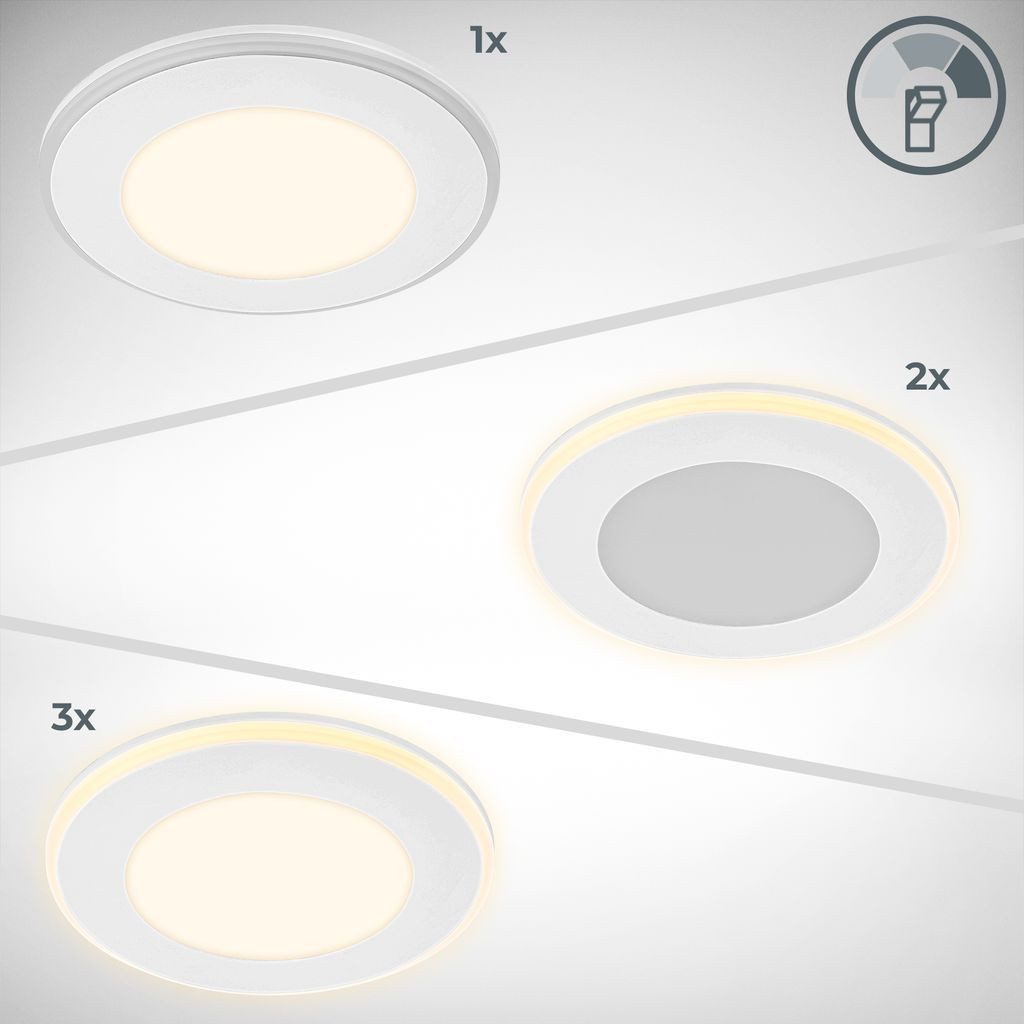B.K.Licht LED Einbaustrahler BKL1621, LED fest integriert, 2700K - Extra-Wa günstig online kaufen