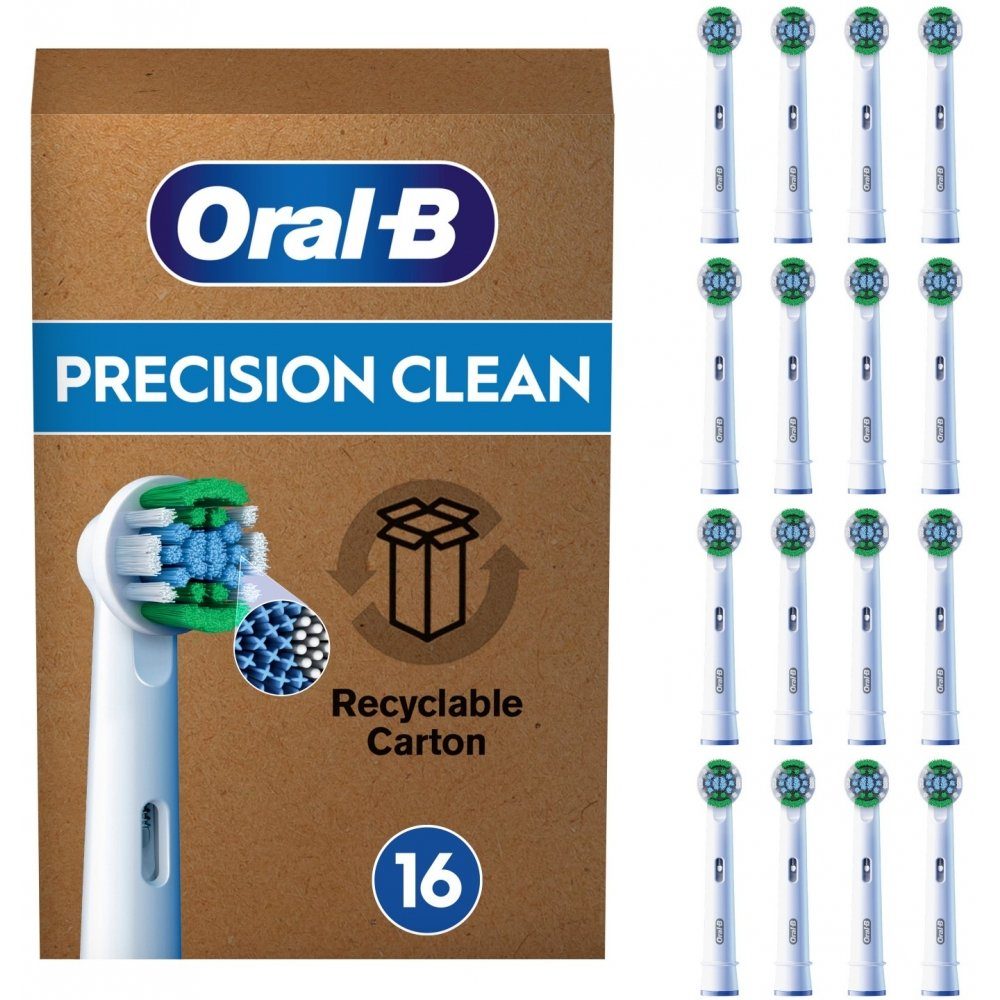 Oral-B Aufsteckbürsten Pro Precision Clean 16er - Aufsteckbürsten - weiß