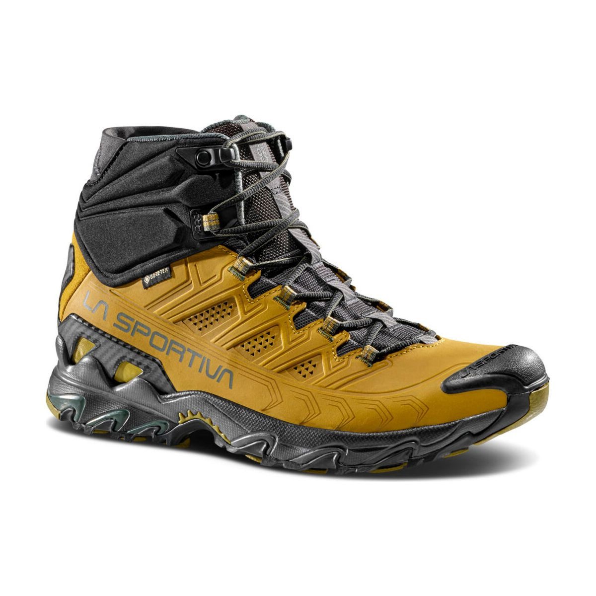 La Sportiva Ultra Raptor II Mid Leather GTX Hikingschuh Vielseitiger, wasserdichter Wanderstiefel mit Nubukleder für