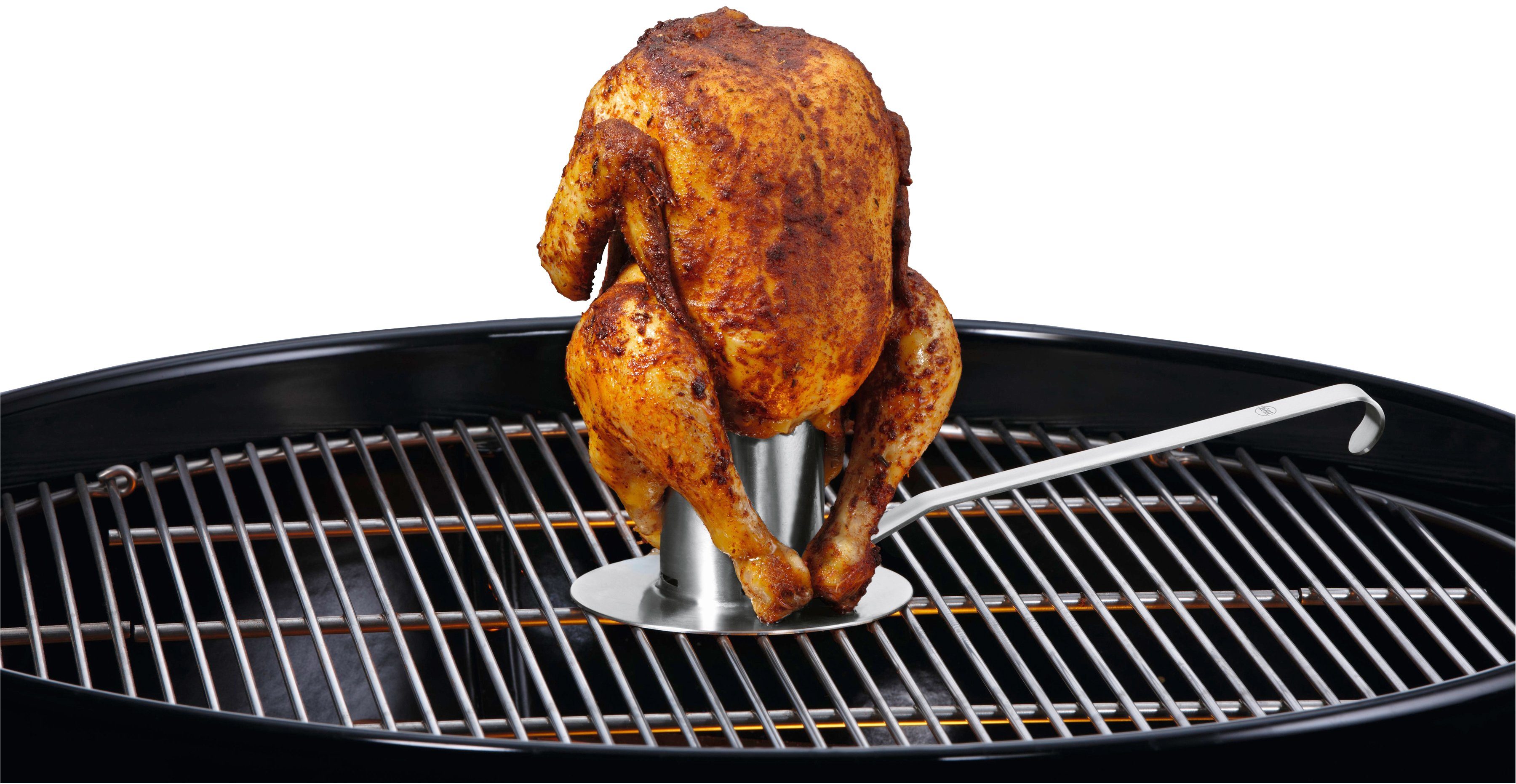 RÖSLE Hähnchenbräter 25078, Edelstahl, für Grill und Backofen, spülmaschinengeeignet