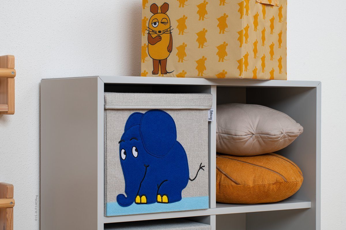 Lifeney Kerzenständer Lifeney, Aufbewahrungsbox mit Deckel - Die Maus-Elefant für Kinder (1 St)