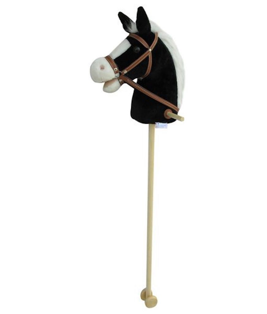 Sweety-Toys Steckenpferd Steckenpferd Blacky mit Sound schwarz 100 cm, mit Sound, hochwertige Verarbeitung