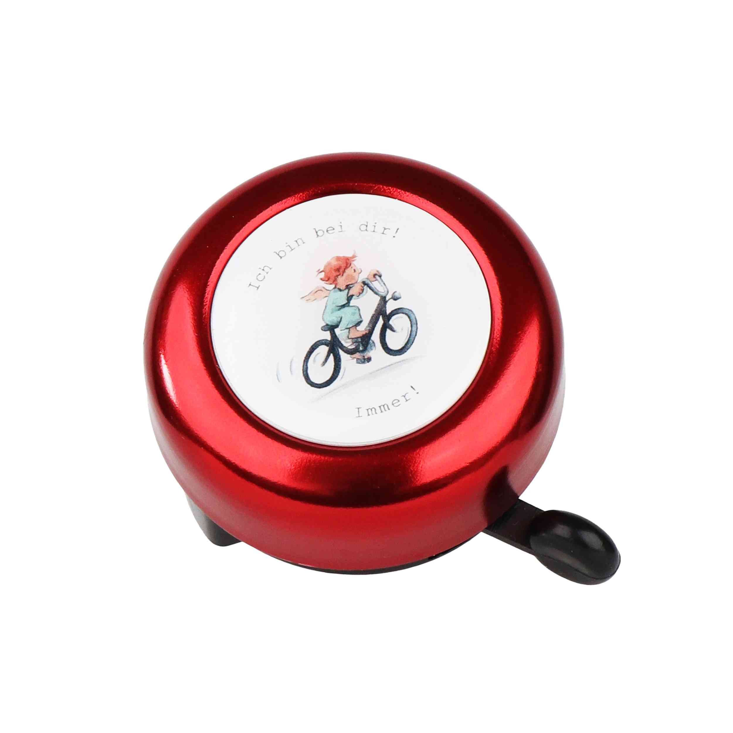 Fahrradklingel Fahrradklingel für Kinder - 5,5 cm Fahrradglocke Rot mit Schutzengel M