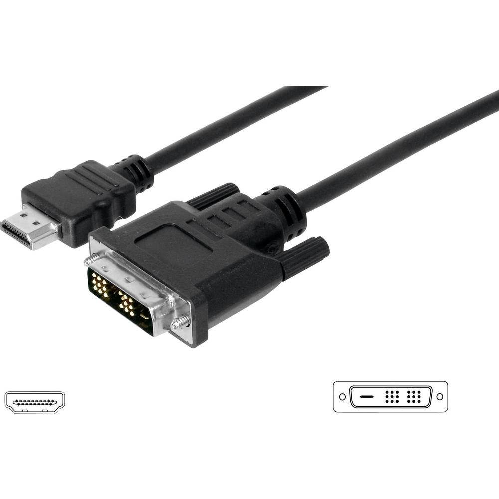 HDMI-Adapterkabel HDMI-Stecker an DVI-D-Stecker HDMI-Kabel