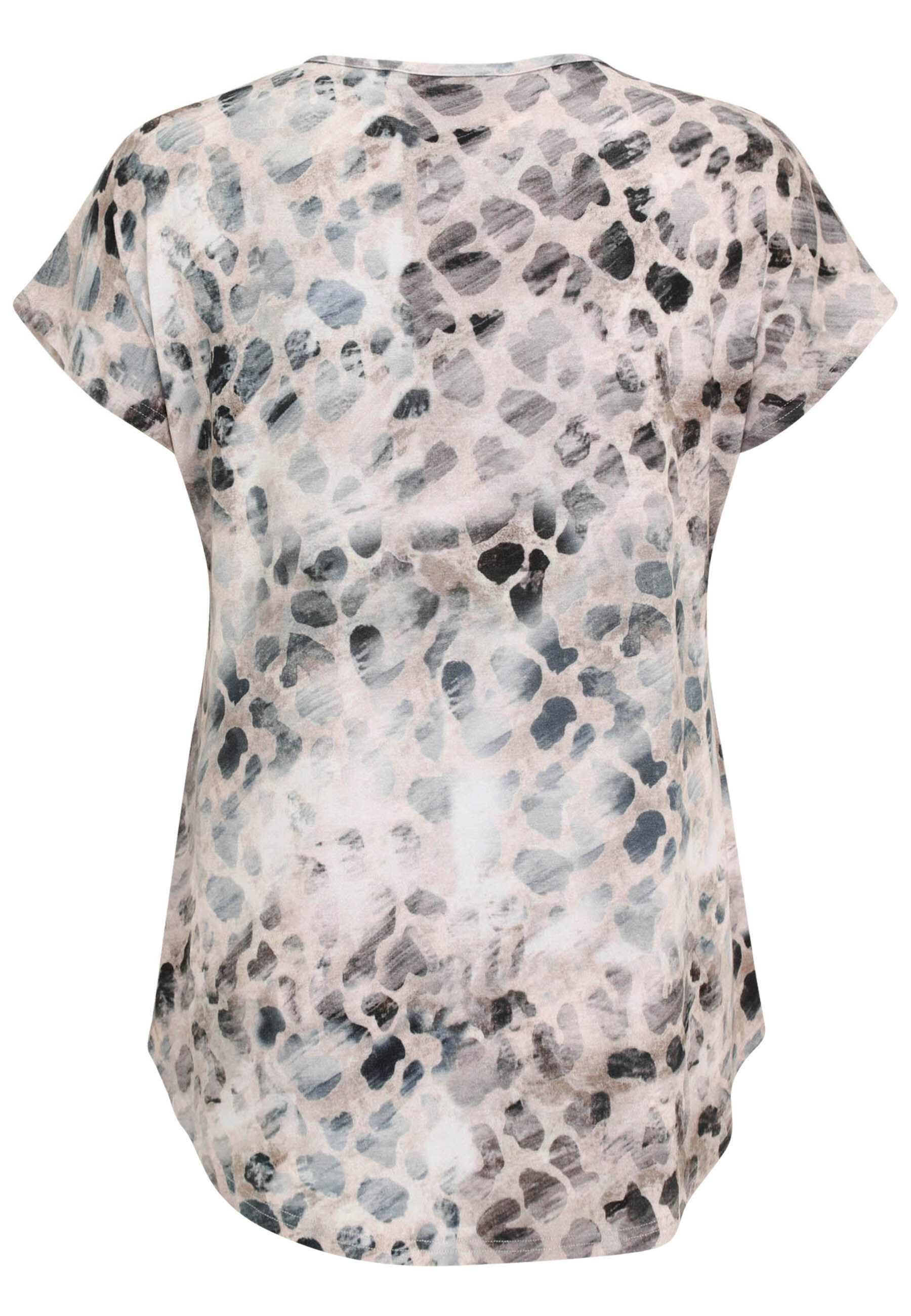 Doris Streich Rundhalsshirt (1-tlg) mit Leo-Muster