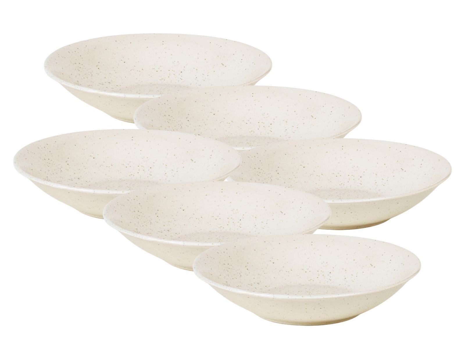 Broste Copenhagen Тарелки-Set NORDIC VANILLA Тарелки tief 22,5cm Set6, Steingut