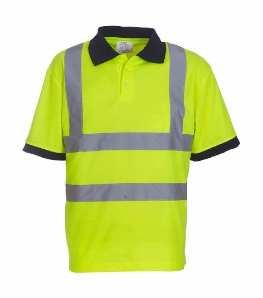 YOKO Warnschutz-Shirt Herren Sicherheits Polo Shirt EN ISO 20471 bis 6XL