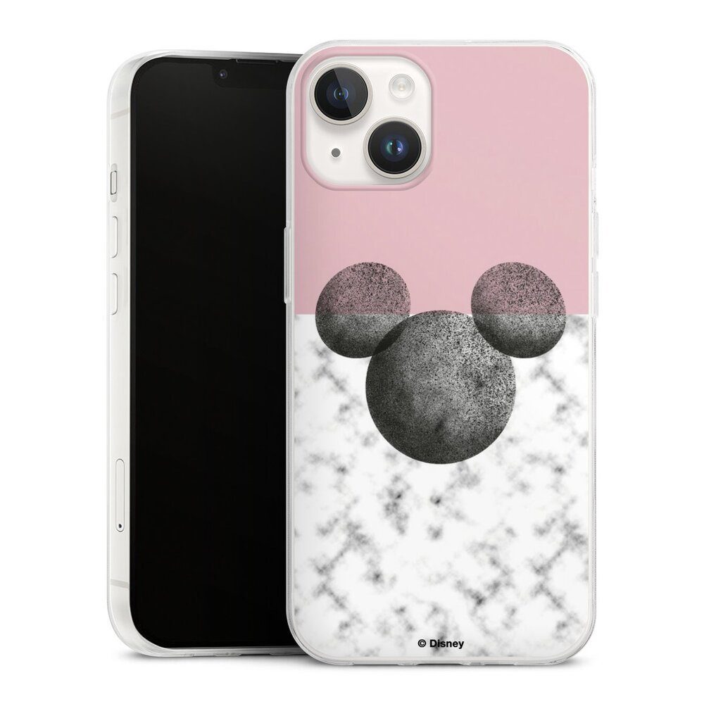DeinDesign Handyhülle Disney Marmor Minnie Mouse Mickey Mouse Marmor, Apple iPhone 14 Slim Case Silikon Hülle Ultra Dünn Schutzhülle