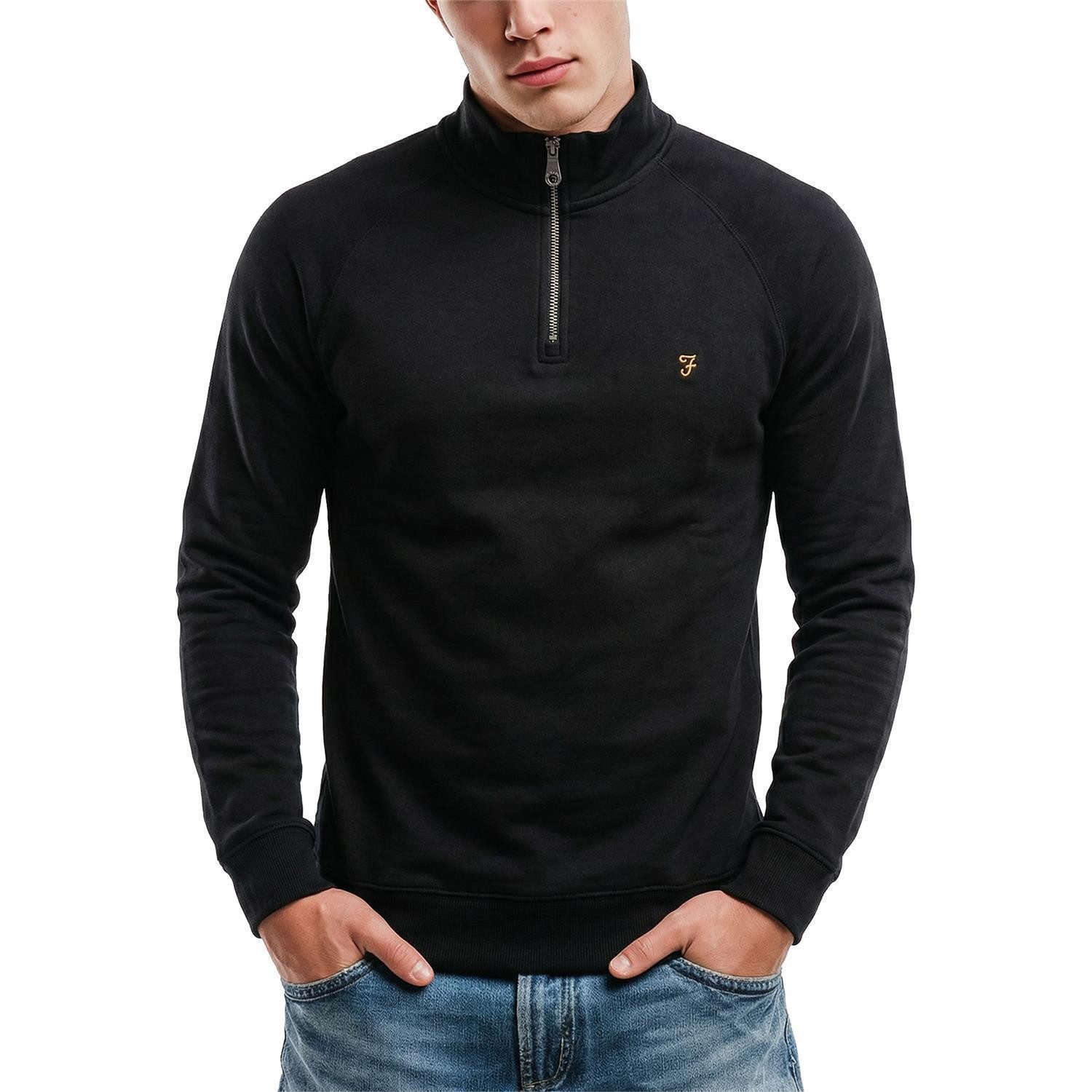 Farah Sweater Sweatpulli Farah Jim 1/4 Zip