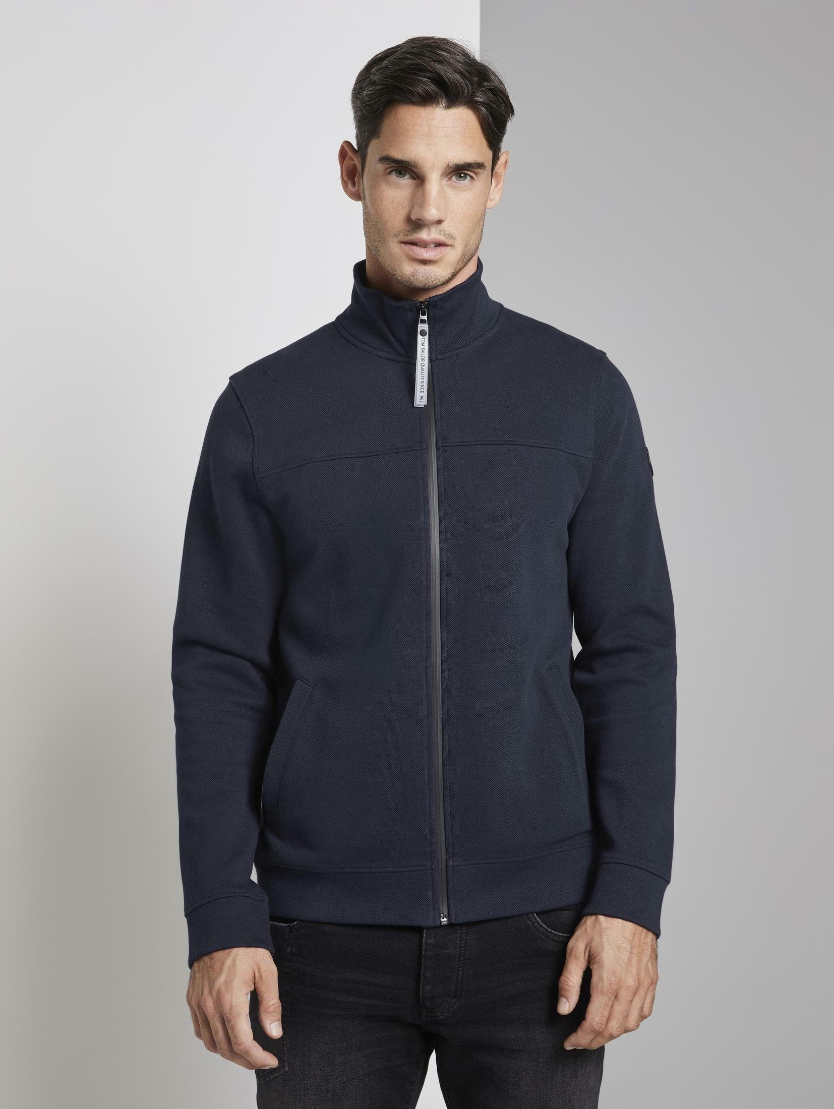 TOM TAILOR Herren Übergangsjacke Mit Kapuze – Stehkragen, Regular Fit, Polyester Mit Stretch