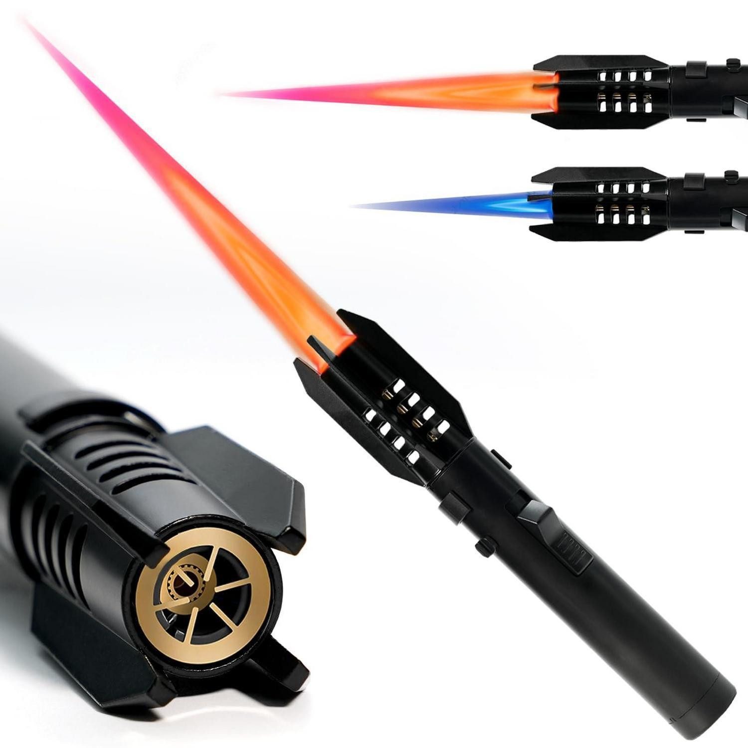 LuxusKollektion Stabanzünder Stabfeuerzeug Jetflame 20cm nachfüllbar
