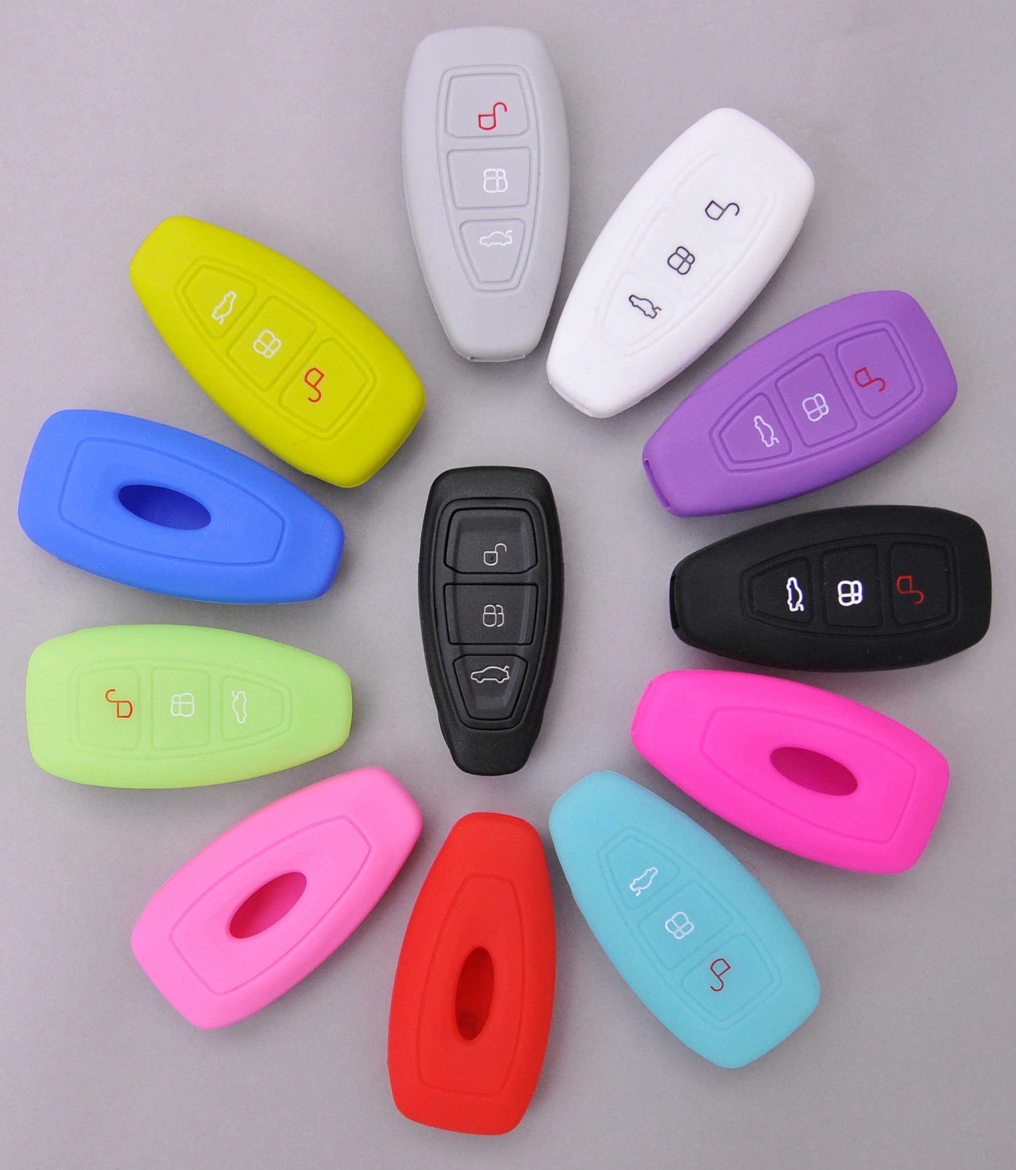 mt-key Schlüsseltasche Autoschlüssel Softcase Silikon Schutzhülle Blau, For günstig online kaufen