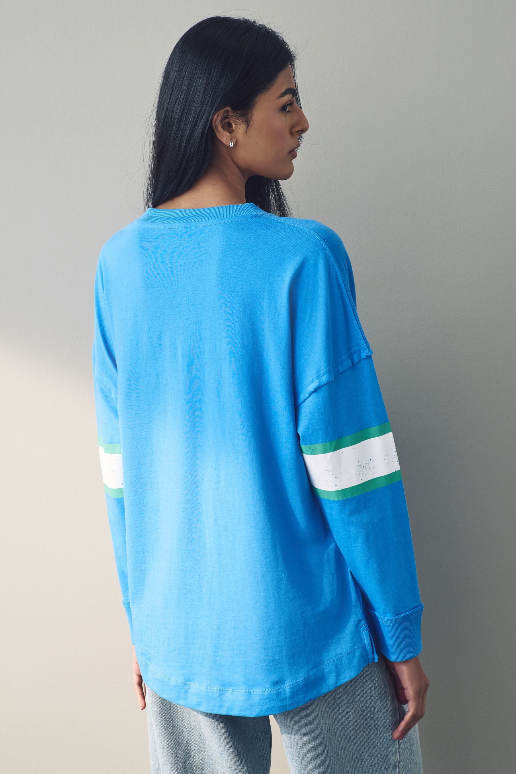 Next Langarmshirt Langarmshirt 100 % Baumwolle mit günstig online kaufen
