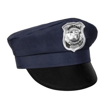 Boland Kostüm US Cop Accessoire-Set, Mütze, Marke, Sonnenbrille und Gummiknüppel - fertig ist der US Poli