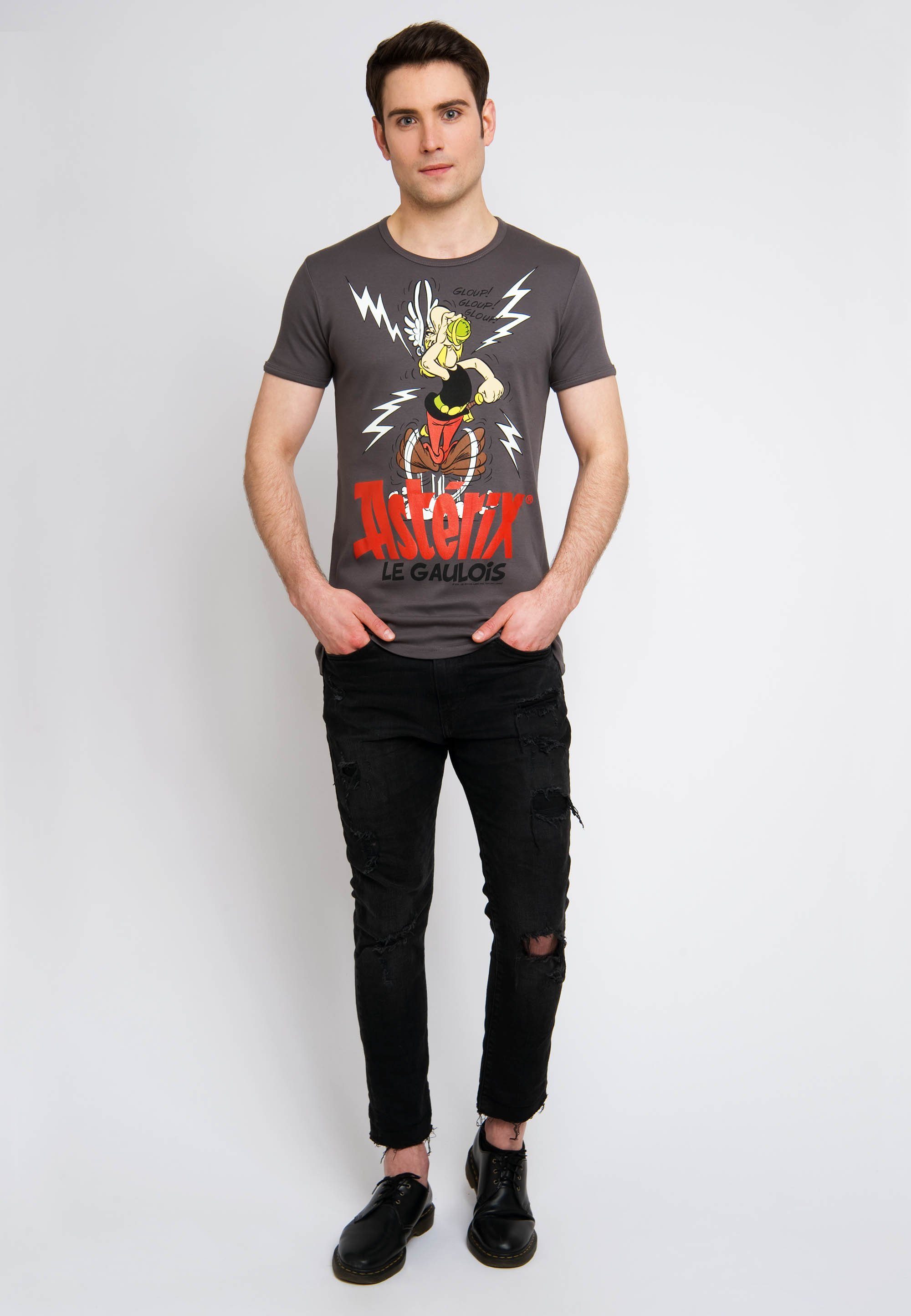 LOGOSHIRT T-Shirt Asterix Le Gaulois mit Asterix- und Zaubertrank-Print günstig online kaufen