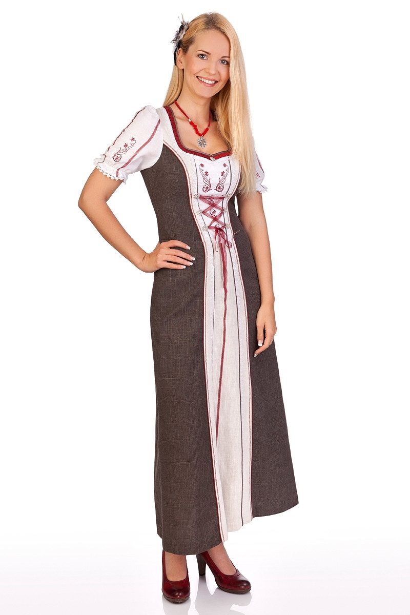 Dirndl Landhauskleid - RATINGEN - braun