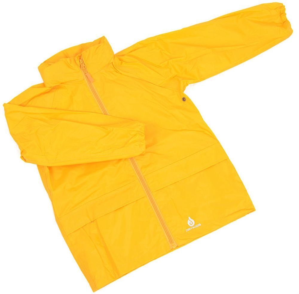 DRY KIDS Regenanzug Regenanzug-Set, reflektierende (1-tlg), Kinder Wasserdichtes Regenbekleidung Gelb