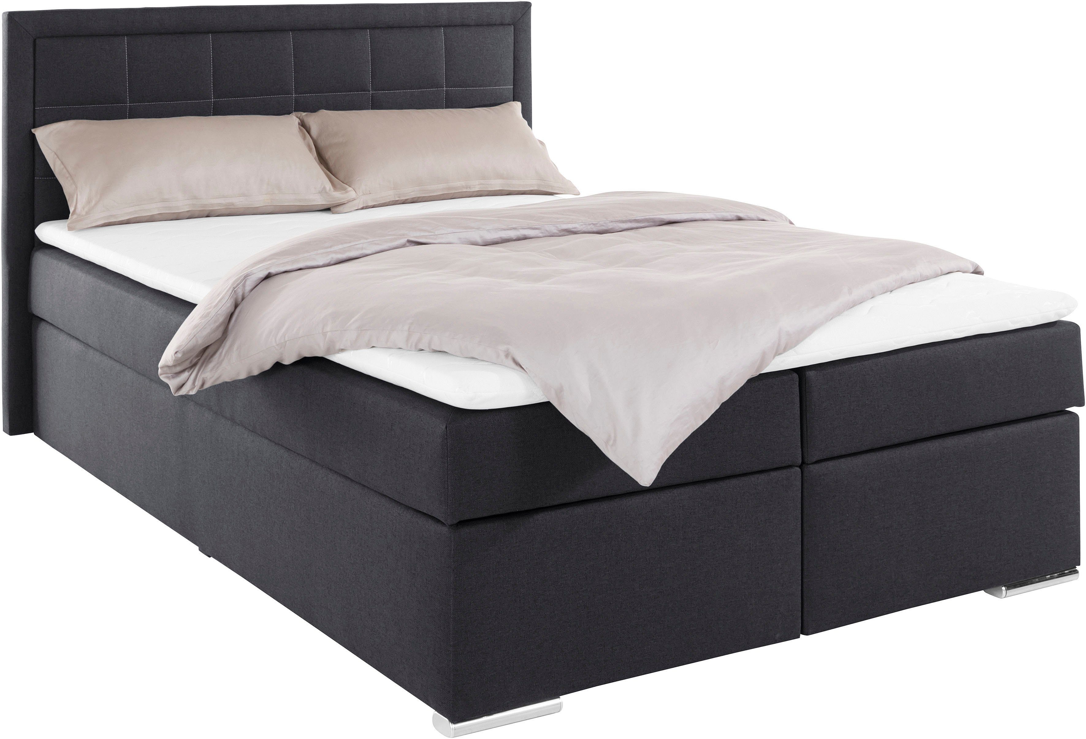 COLLECTION AB Boxbett "Athena" wahlweise mit Bettkasten, inkl. Topper bei Ausführung mit Matratze, in Härtegraden H2, H3, H4