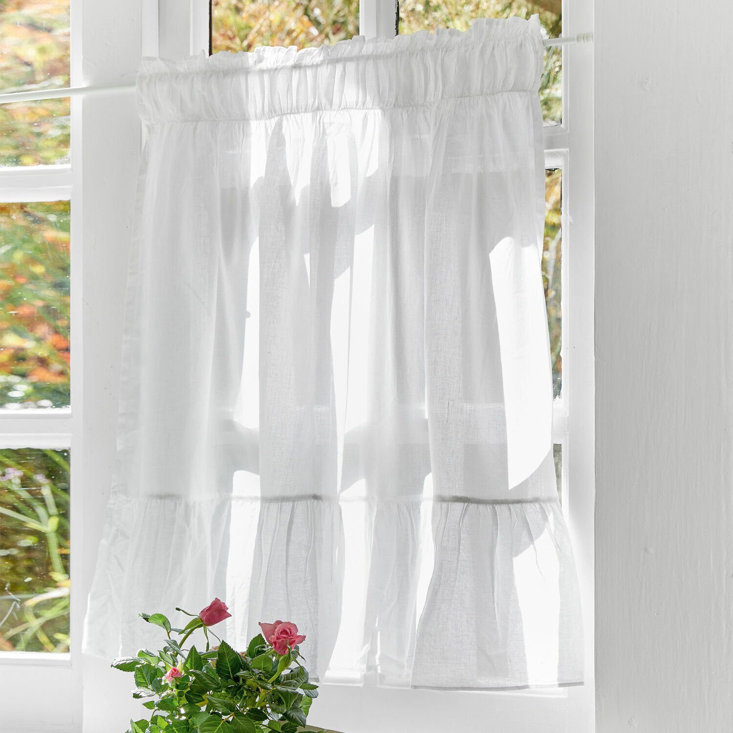 Mirabeau Scheibengardine Scheibengardine Tomé weiß günstig online kaufen