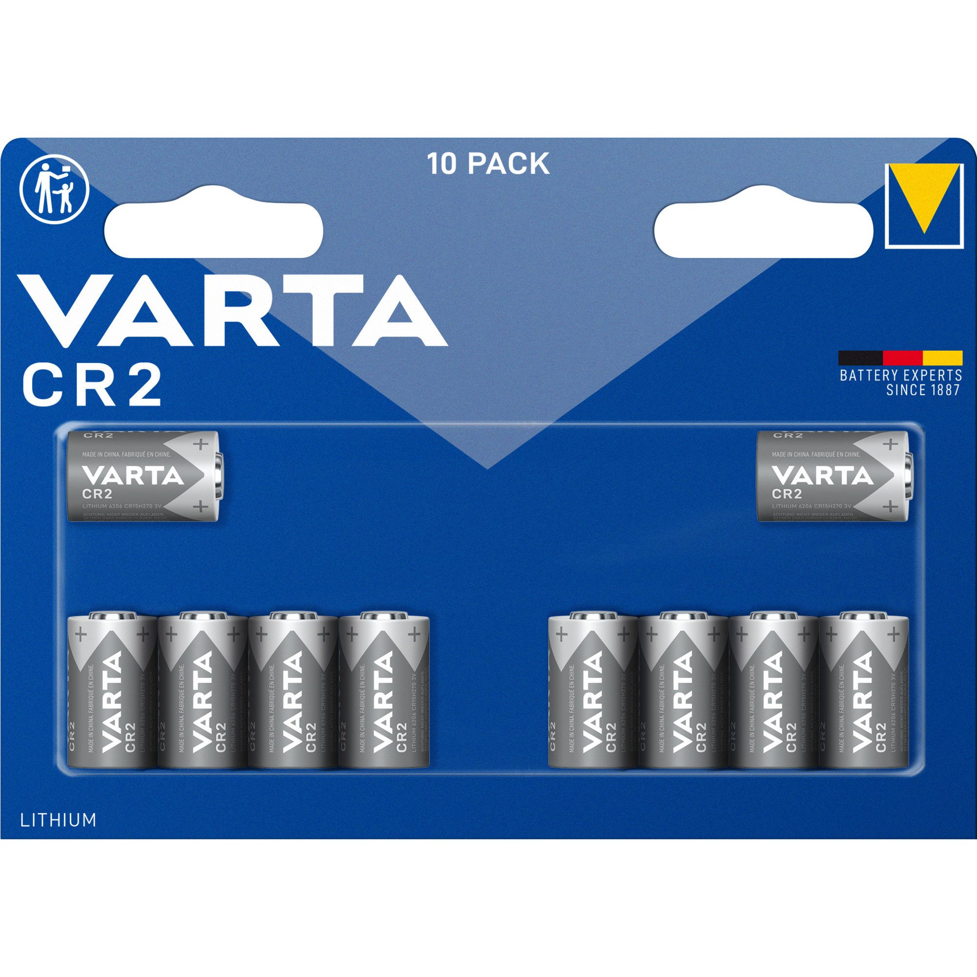 VARTA VARTA Lithium Cylindrical Batterie CR2 3V, Akku