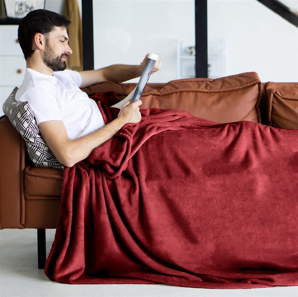 Wohndecke Kuscheldecke super weich & flauschig günstig online kaufen