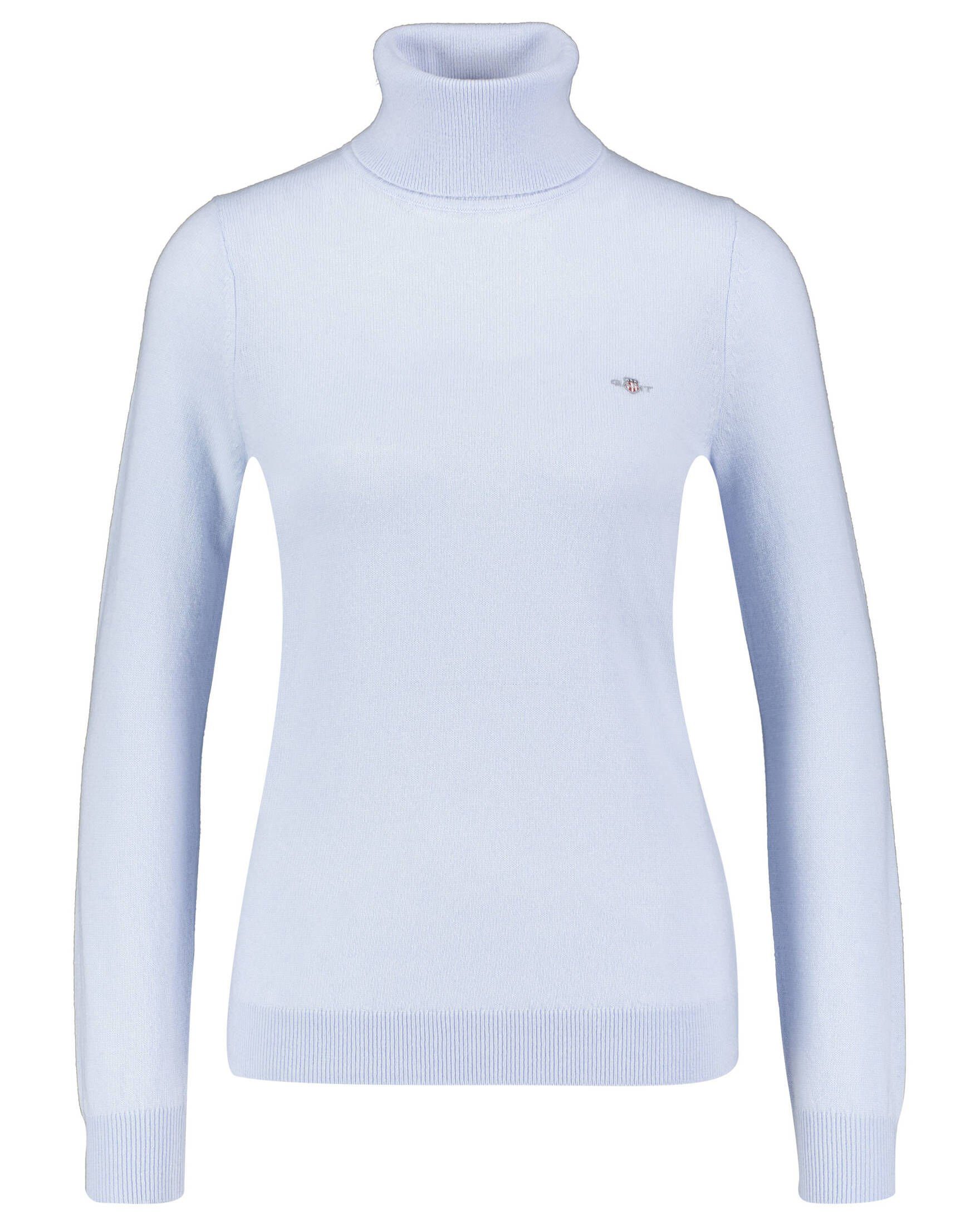 Gant Strickpullover Damen Rollkragenpullover dem (1-tlg), mit normal entsprechend aus Wolle Schnitt Passform: fällt