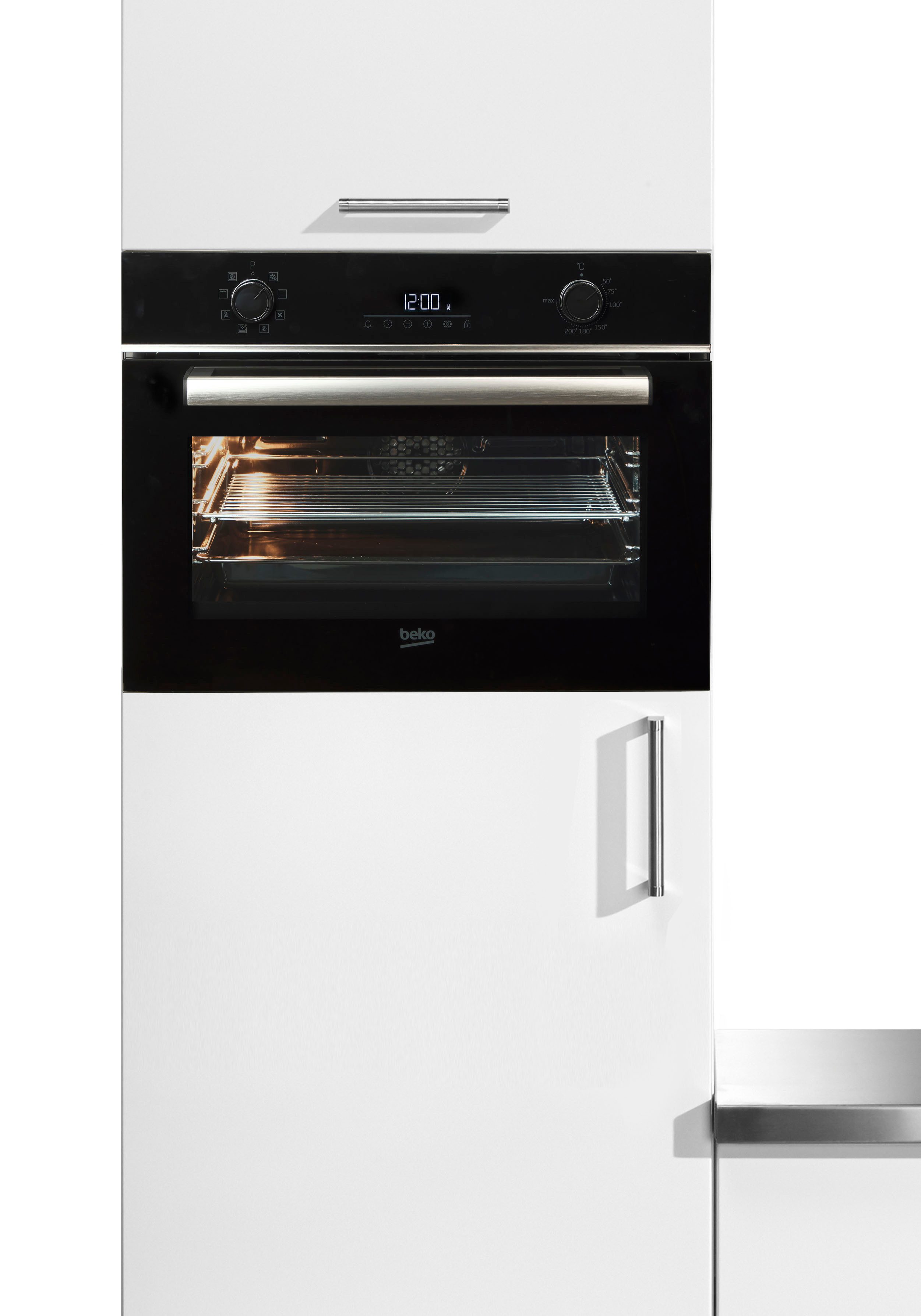 BEKO Einbaubackofen BBCM13300X, SteamShine, SteamShine® – Die Dampfreinigung des Backofens