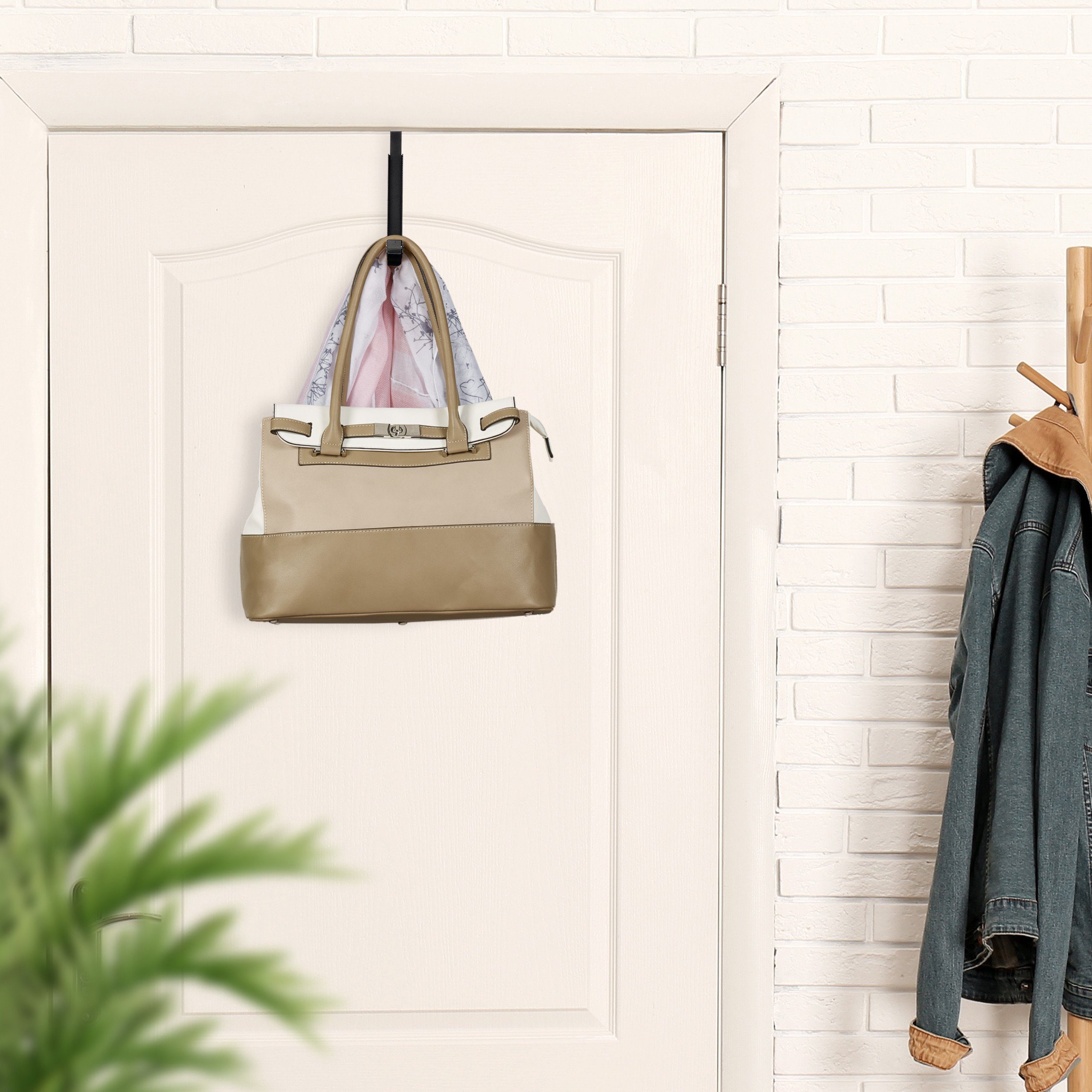 relaxdays Türhaken Klapphaken schwarz günstig online kaufen
