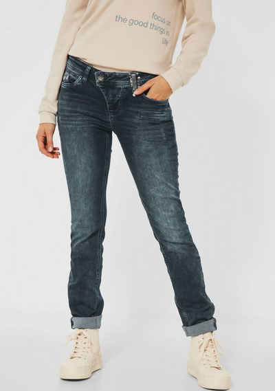 STREET ONE Slim-fit-Jeans »Style Jane« mit schimmernden Details