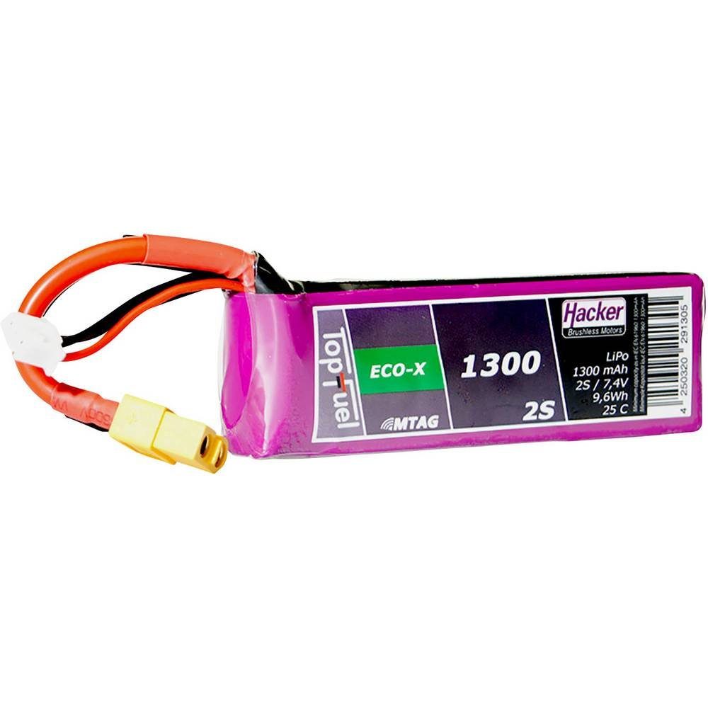 Hacker 7.4 V 1300 mAh 25C LiPo-Akku Akku