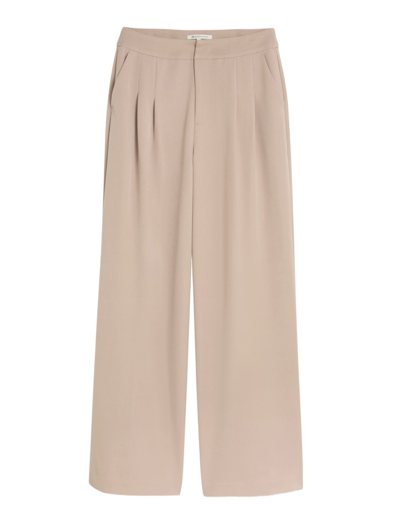TOM TAILOR Denim Weite Jeans N natur,Casual,Polyester,Unifarben,Wide Leg,Mittel
