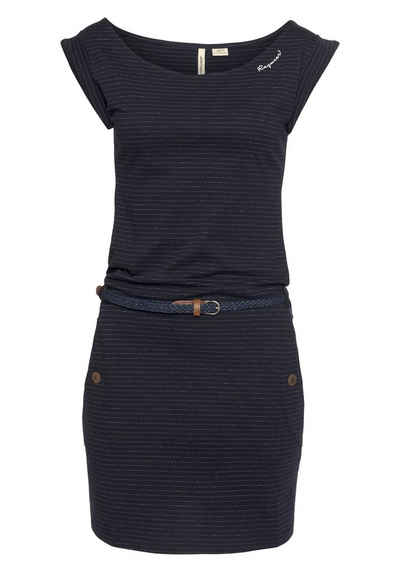 Ragwear Jerseykleid TAG C ORGANIC O im dezenten Ringel-Streifen-Design