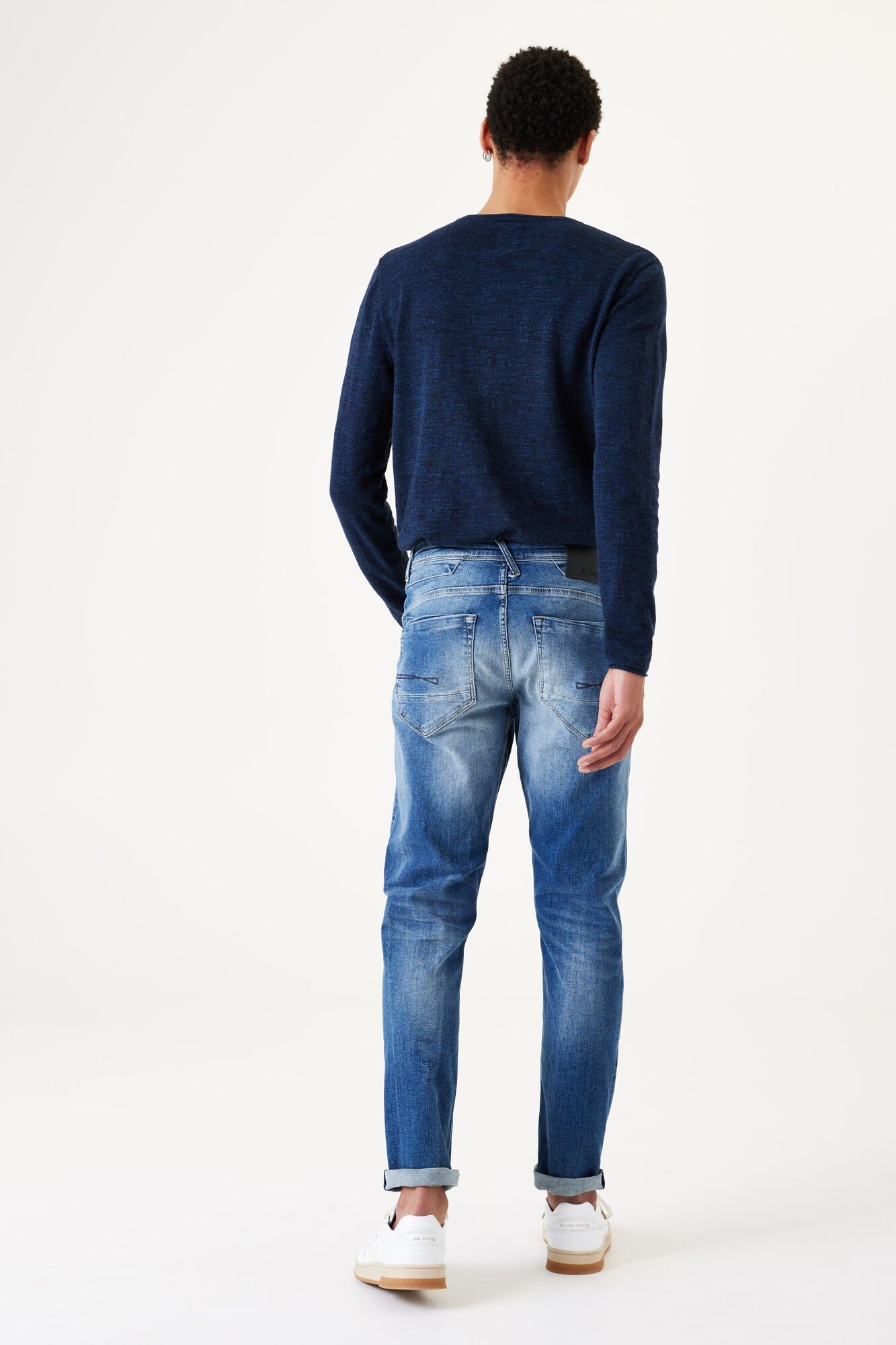 5-Pocket-Jeans Waschungen used vintage Garcia in blue Rocko verschiedenen