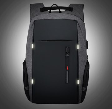 Coonoor Cityrucksack Nylon Wasserdicht Rucksäcke, Arbeitsrucksack externen USB-Anschluss