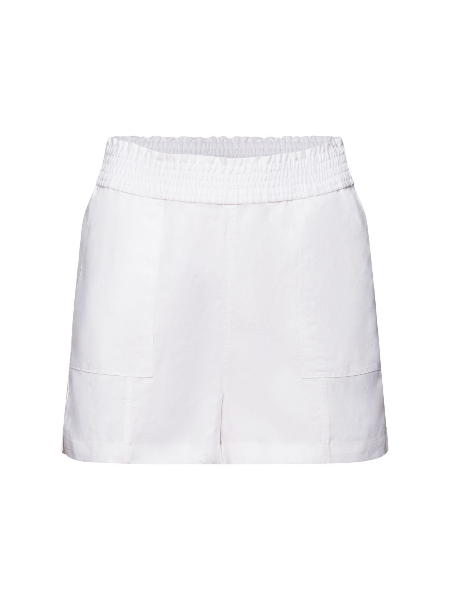 Esprit Collection Shorts Pull-on-Shorts, Leinenmix (1-tlg) WHITE