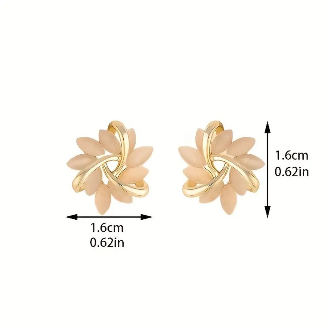 für Frauen Opalblütenohrringe, Ohrhänger Paar DAYUT Geschenke (1-tlg) Modische