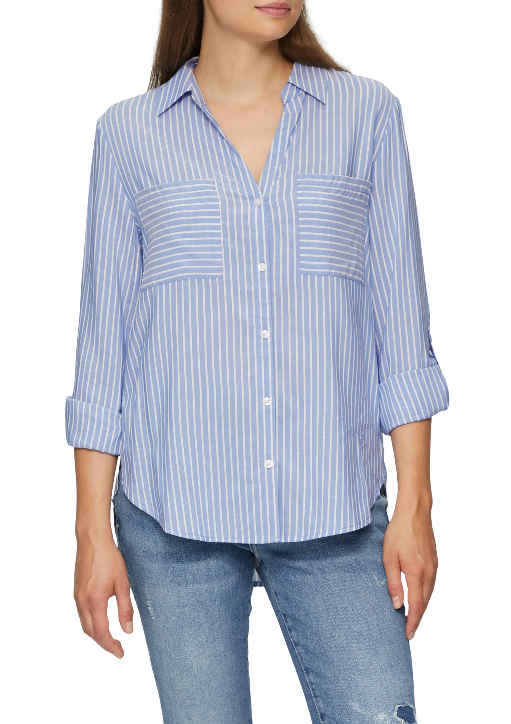 s.Oliver Langarmbluse - S.Oliver Red Label – gestreifte Hemdbluse Damen günstig online kaufen