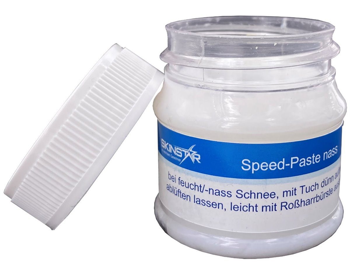 SkinStar Ski SKINSTAR Speed Paste Skiwax Skiwachs Wachs 30g Fleece Poliertuch