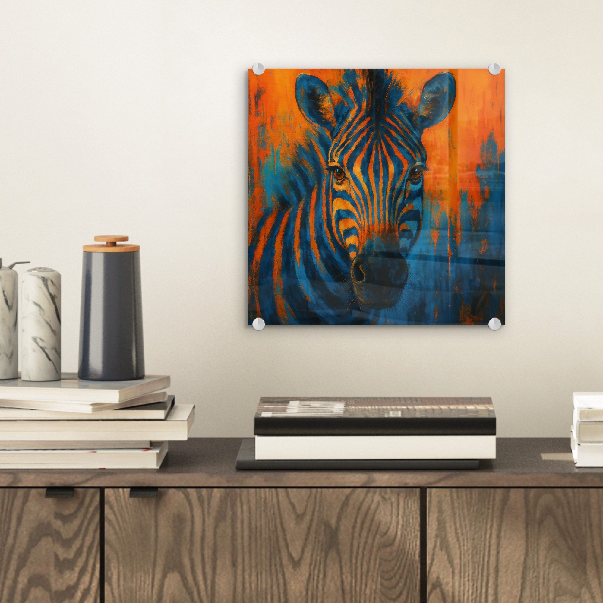MuchoWow Acrylglasbild Zebra - Abstrakt - günstig online kaufen