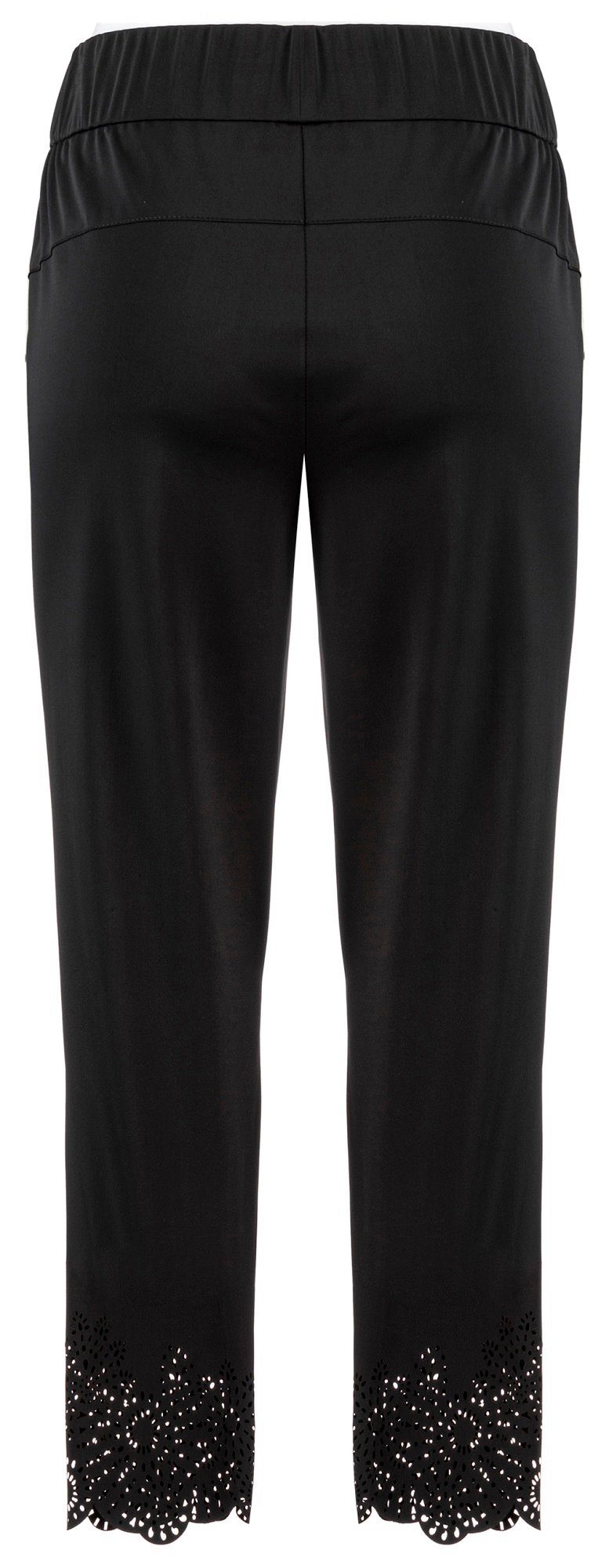 St Ann by Stehmann Jogger Pants Roxana24-60240, HighTec Jersey Joggpant mit Lasercut am Saum elastischer Bund