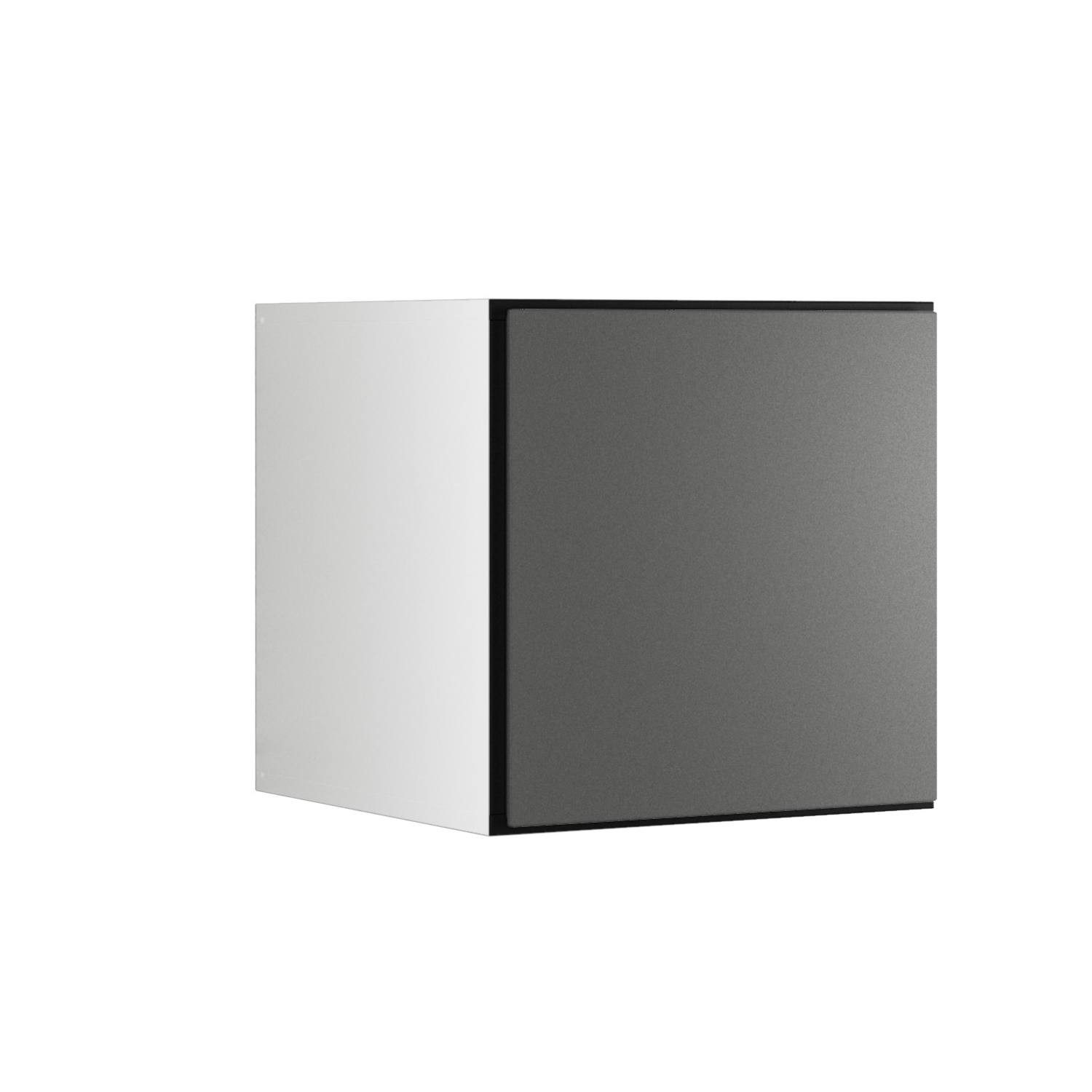 BMG Möbel Schranksystem Modul+ (Einzelschränke und Regale kombinierbar im Baukastenprinzip, wählbar aus Regal, Schrank mit Tür oder Schrank mit Klappe) mit oder ohne Fronten, griffloses Design, made in Germany