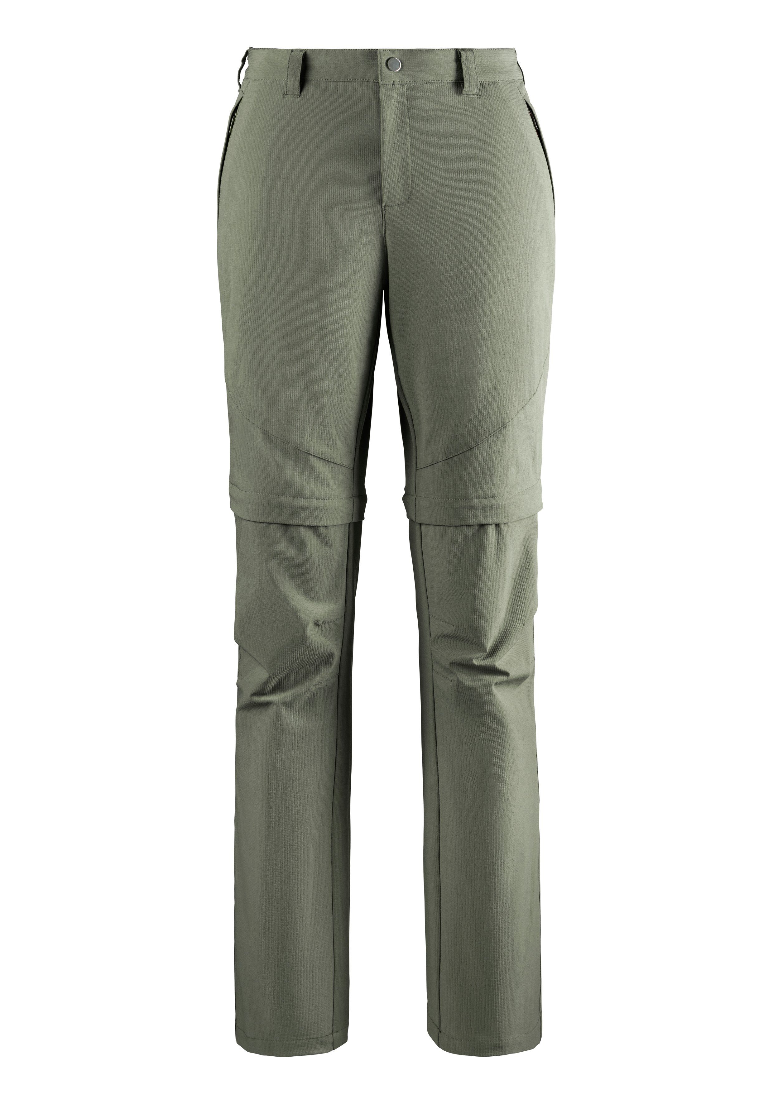 Trekkinghose LASCANA Hosenbein ACTIVE 2-in abnehmbaren 1-Hose khaki mit